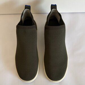 Rothy's Woman Chelsea Knit Ankle Boots Slip-On Olive Green Size 8.5